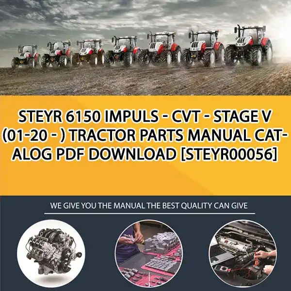 Steyr 6150 Impuls - Cvt - Stage V (01-20 - ) Tractor Parts Manual Catalog PDF Download
