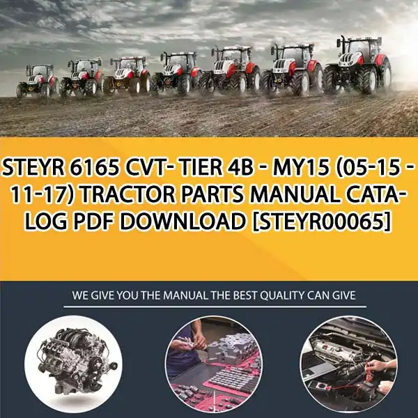 Steyr 6165 Cvt- Tier 4B - My15 (05-15 - 11-17) Tractor Parts Manual Catalog PDF Download