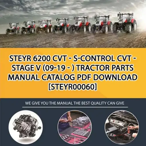 Steyr 6200 Cvt - S-Control Cvt - Stage V (09-19 - ) Tractor Parts Manual Catalog PDF Download