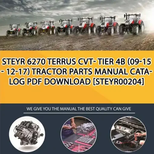 Steyr 6270 Terrus Cvt- Tier 4B (09-15 - 12-17) Tractor Parts Manual Catalog PDF Download
