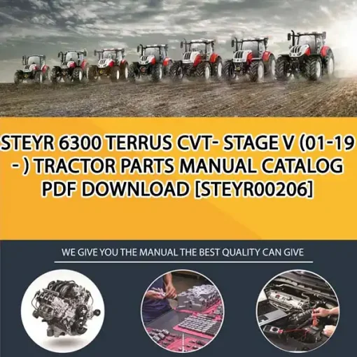 Steyr 6300 Terrus Cvt- Stage V (01-19 - ) Tractor Parts Manual Catalog PDF Download