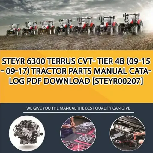 Steyr 6300 Terrus Cvt- Tier 4B (09-15 - 09-17) Tractor Parts Manual Catalog PDF Download