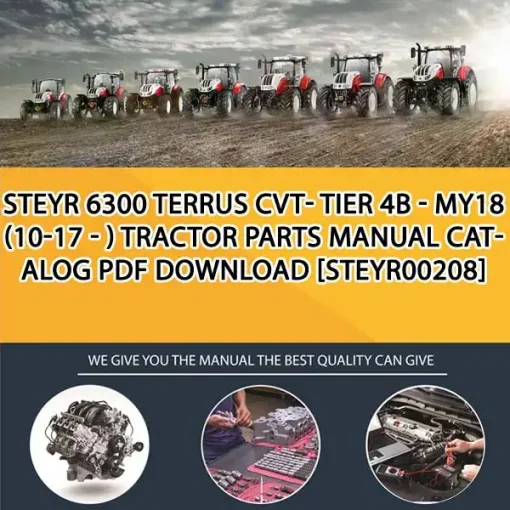 Steyr 6300 Terrus Cvt- Tier 4B - My18 (10-17 - ) Tractor Parts Manual Catalog PDF Download