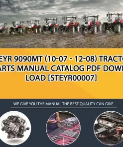 Steyr 9090Mt (10-07 - 12-08) Tractor Parts Manual Catalog PDF Download