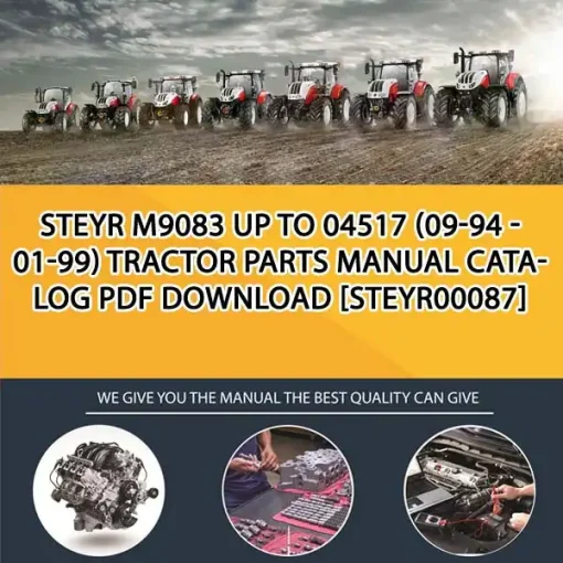 Steyr M9083 Up To 04517 (09-94 - 01-99) Tractor Parts Manual Catalog PDF Download