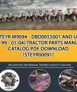 Steyr M9094 - Dbd0055001 And Up (01-99 - 01-04) Tractor Parts Manual Catalog PDF Download