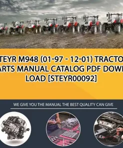 Steyr M948 (01-97 - 12-01) Tractor Parts Manual Catalog PDF Download