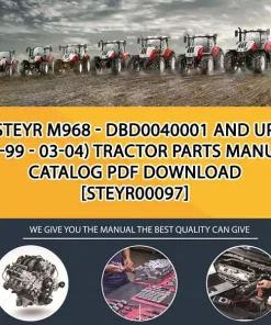Steyr M968 - Dbd0040001 And Up (03-99 - 03-04) Tractor Parts Manual Catalog PDF Download