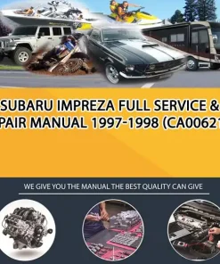 Subaru Impreza Full Service & Repair Manual 1997-1998 (CA006214)