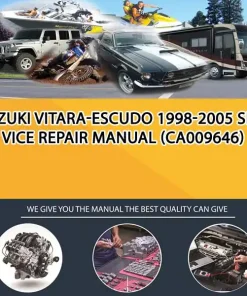 Suzuki Vitara-Escudo 1998-2005 Service Repair Manual (CA009646)