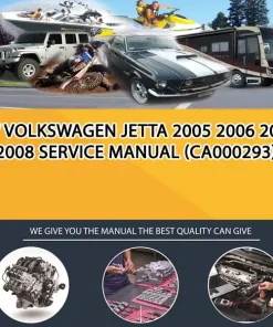 Vw Volkswagen Jetta 2005 2006 2007 2008 Service Manual (CA000293)