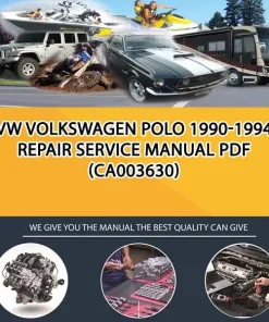 Vw Volkswagen Polo 1990-1994 Repair Service Manual Pdf (CA003630)