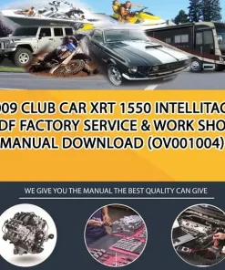 2009 Club Car Xrt 1550 Intellitach Pdf Factory Service & Work Shop Manual Download (OV001004)