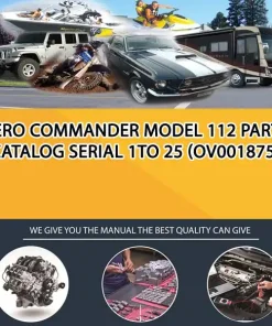 Aero Commander Model 112 Parts Catalog Serial 1To 25 (OV001875)