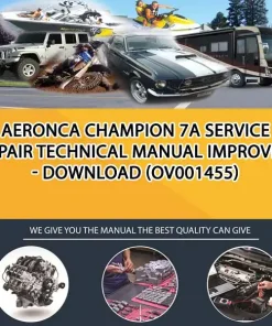 Aeronca Champion 7A Service Repair Technical Manual Improved - Download (OV001455)