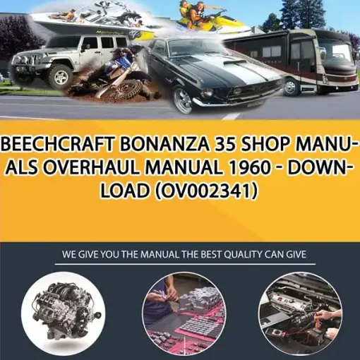 Beechcraft Bonanza 35 Shop Manuals Overhaul Manual 1960 - Download (OV002341)