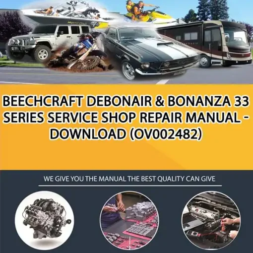 Beechcraft Debonair & Bonanza 33 Series Service Shop Repair Manual - Download (OV002482)
