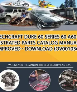 Beechcraft Duke 60 Series 60 A60 Illustrated Parts Catalog Manual - Improved - Download (OV001036)