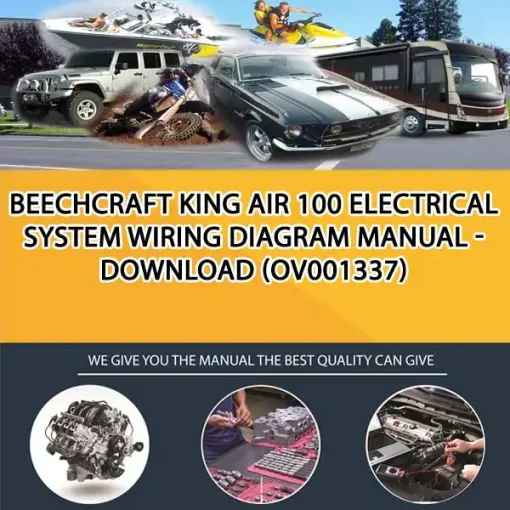 Beechcraft King Air 100 Electrical System Wiring Diagram Manual - Download (OV001337)