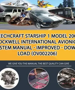 Beechcraft Starship 1 Model 2000 Rockwell International Avionics System Manual - Improved - Download (OV002206)
