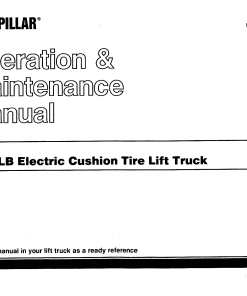 Caterpillar EC15 Electric Sit Down Riders Forklift Operation Maintenance Manual PDF Download