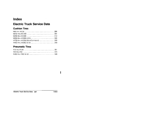 Caterpillar Forklift Electric Truck Service Data PDF Download