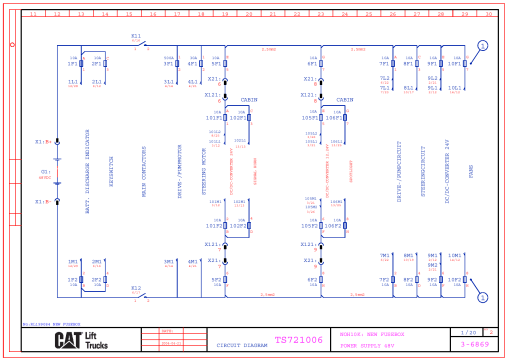 Caterpillar Forklift NO800H Order Picker Hydraulic Diagram PDF Download