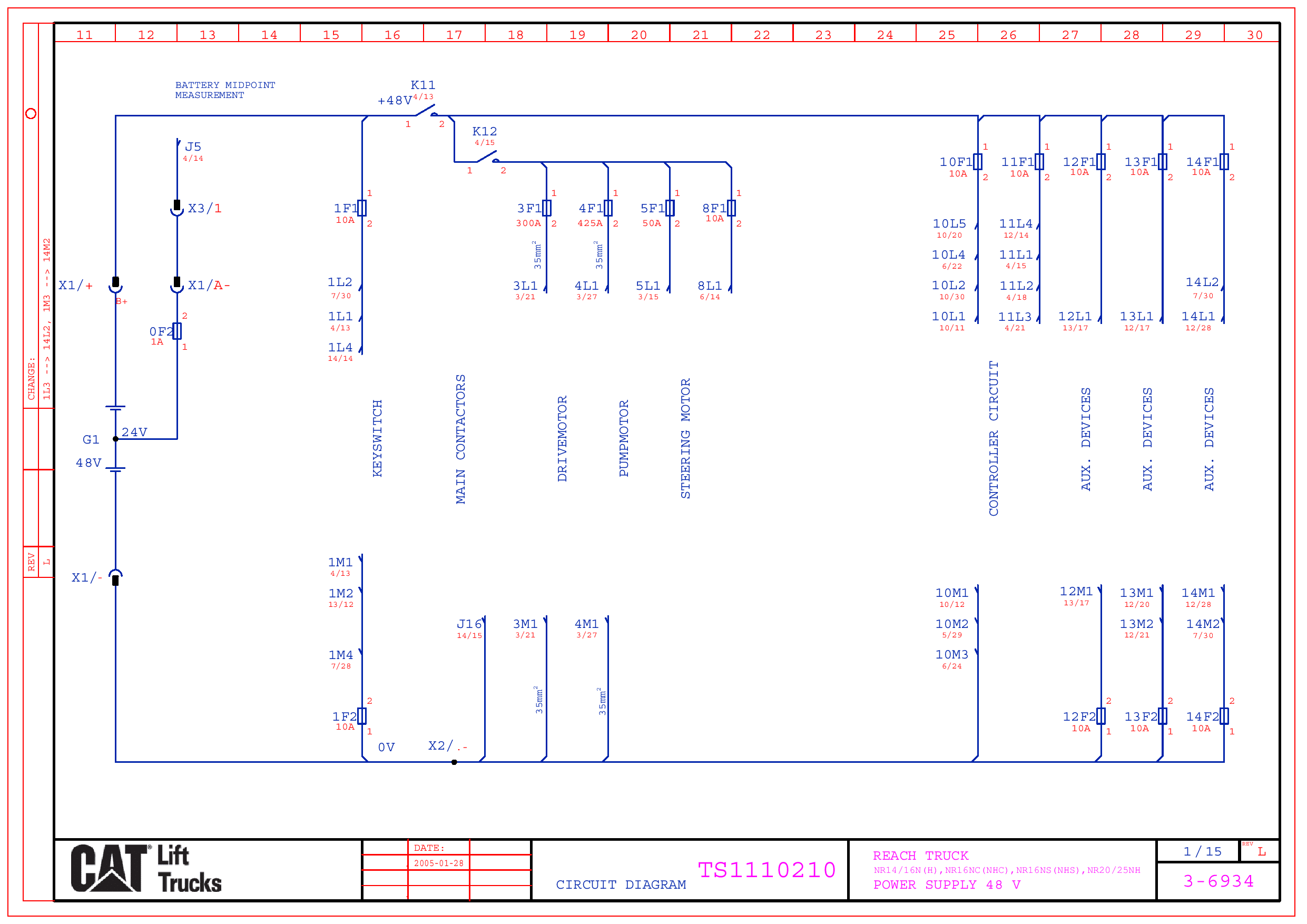 Caterpillar NR14, NR14NH, NR20NH, NR25NH Reach Truck Forklift Repair Service Workshop Manual PDF Download