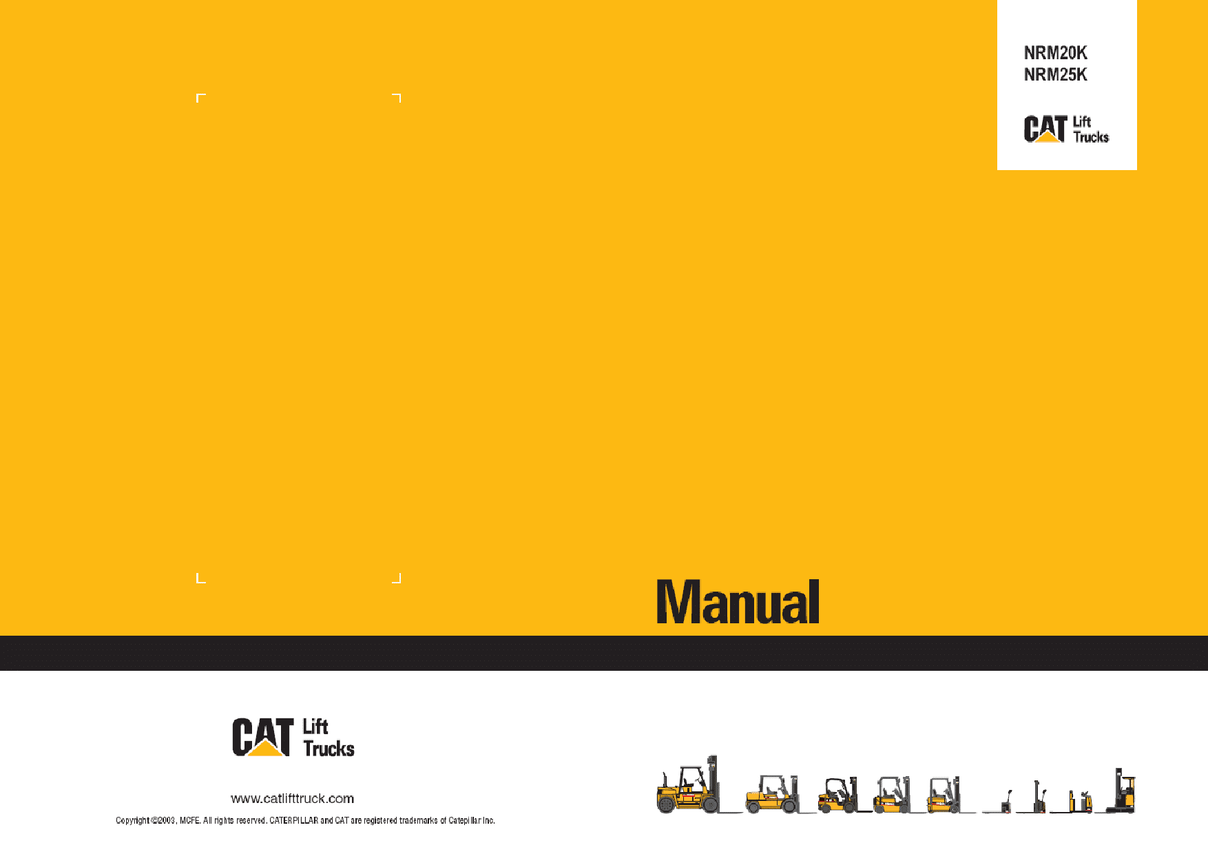 Caterpillar NRM20K, NRM25K Reach Truck Forklift Operation Maintenance Manual PDF Download