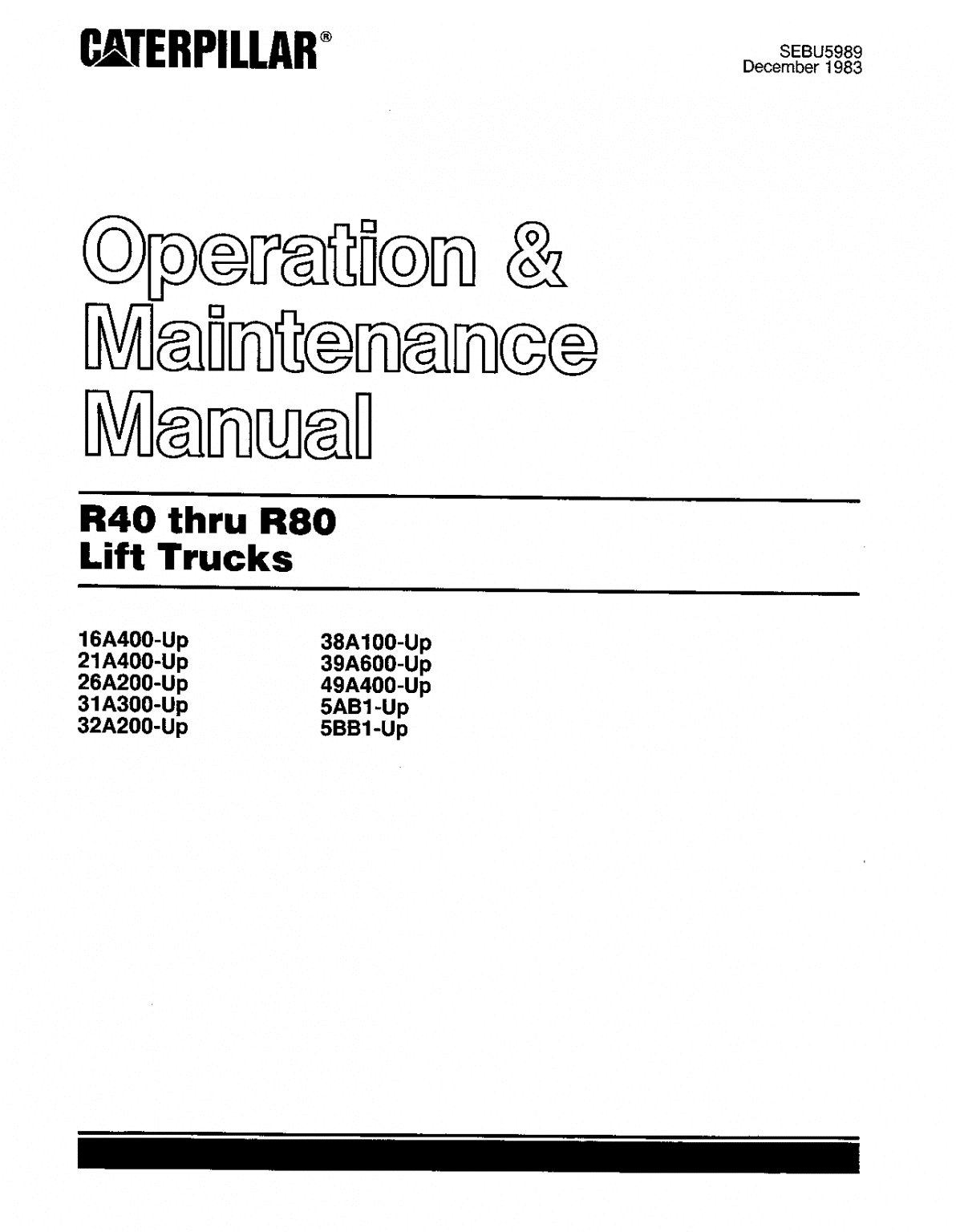Caterpillar R40, R50, R60, R70, R80,RC60 Medium Pneumatic 4- 5ton ...