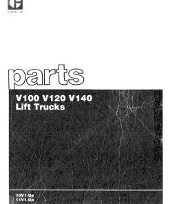 Caterpillar V100,V120, V140 serial 10V1-up, 11V1-up Forklift Parts Catalog Manual PDF Download