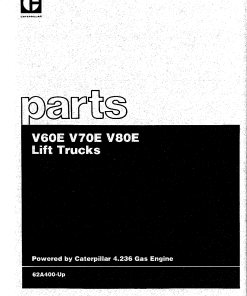 Caterpillar V60E, V70E, V80E Serial 62A400-up Forklift Parts Catalog Manual PDF Download