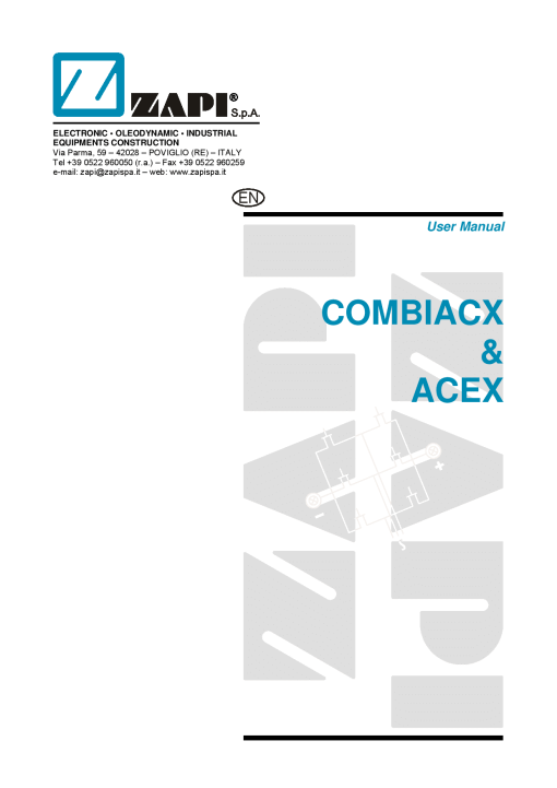 Caterpillar Zapi COMBI ACX & ACEX Forklift Repair Service Workshop Manual PDF Download
