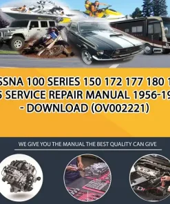 Cessna 100 Series 150 172 177 180 182 185 Service Repair Manual 1956-1962 - Download (OV002221)