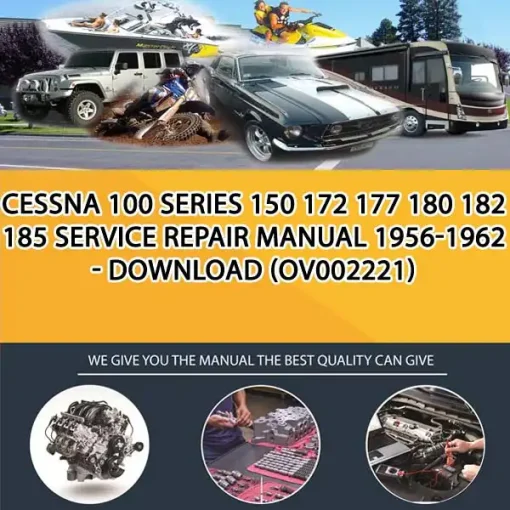 Cessna 100 Series 150 172 177 180 182 185 Service Repair Manual 1956-1962 - Download (OV002221)