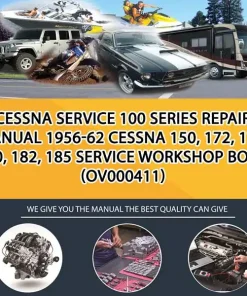 Cessna Service 100 Series Repair Manual 1956-62 Cessna 150, 172, 177, 180, 182, 185 Service Workshop Book (OV000411)