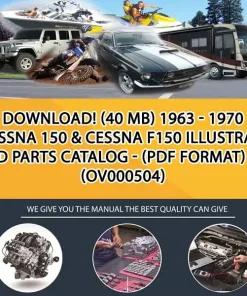 Download! (40 Mb) 1963 - 1970 Cessna 150 & Cessna F150 Illustrated Parts Catalog - (Pdf Format) !! (OV000504)