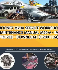 Mooney M20A Service Workshop Maintenance Manual M20-A - Improved - Download (OV001124)
