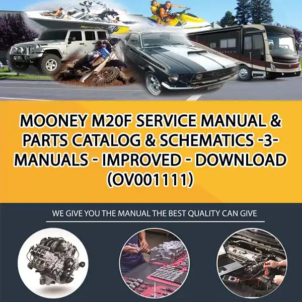 Mooney M20F Service Manual & Parts Catalog & Schematics -3- Manuals - Improved - Download (OV001111)