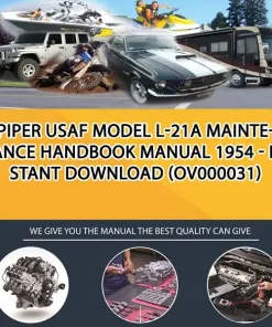 Piper Usaf Model L-21A Maintenance Handbook Manual 1954 - Instant Download (OV000031)