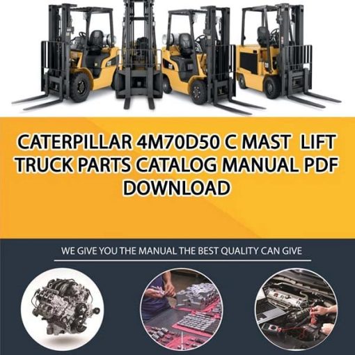 Caterpillar 4M70D50 C Mast Lift Truck Parts Catalog Manual PDF Download
