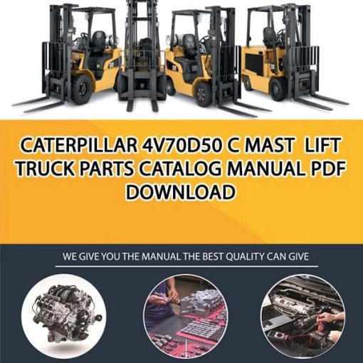 Caterpillar 4V70D50 C Mast Lift Truck Parts Catalog Manual PDF Download