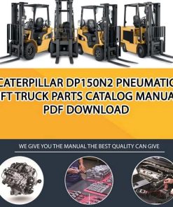 Caterpillar DP150N2 Pneumatic Lift Truck Parts Catalog Manual PDF Download