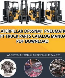 Caterpillar DP55NM1 Pneumatic Lift Truck Parts Catalog Manual PDF Download