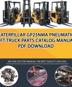 Caterpillar GP25NMA Pneumatic Lift Truck Parts Catalog Manual PDF Download