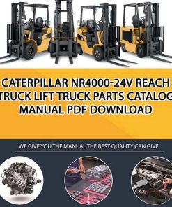 Caterpillar NR4000-24V Reach Truck Lift Truck Parts Catalog Manual PDF Download