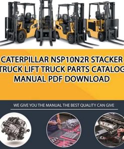 Caterpillar NSP10N2R Stacker Truck Lift Truck Parts Catalog Manual PDF Download