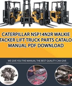 Caterpillar NSP14N2R Walkie Stacker Lift Truck Parts Catalog Manual PDF Download