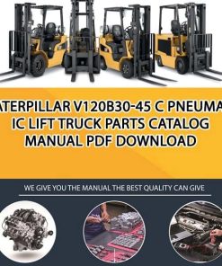 Caterpillar V120B30-45 C Pneumatic Lift Truck Parts Catalog Manual PDF Download