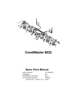 Deutz-Fahr CondiMaster 6022 Tedders 2012 Parts Manual Catalog Pdf Download
